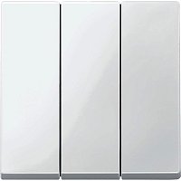 Лицевая панель Schneider Electric Merten System M для 3-кл. выключателя полярно-белый